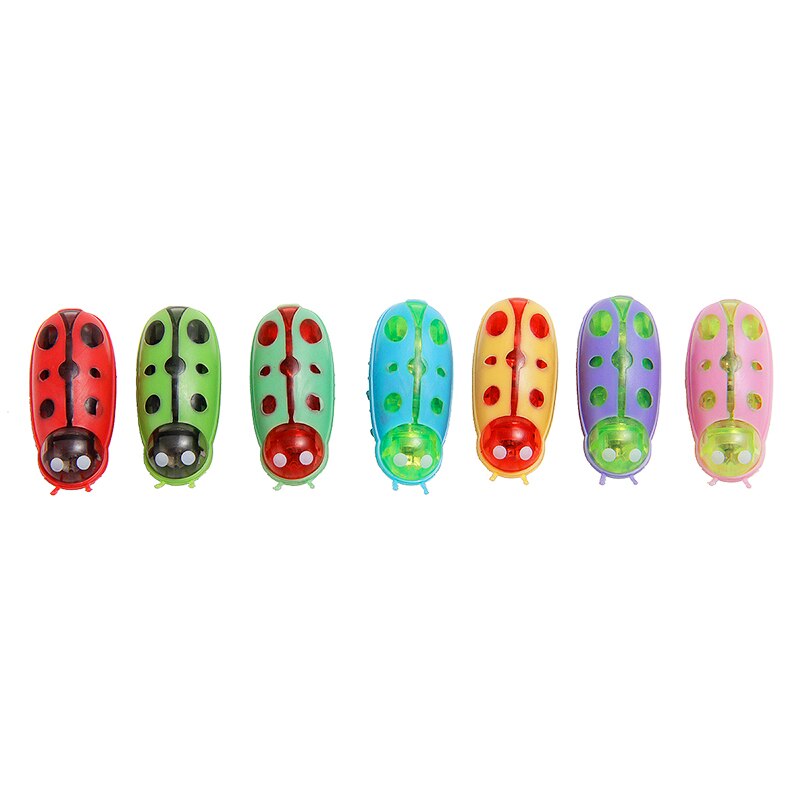 Electric Bug Cat Toy Funny Cat Escaping Obstacles Automatically Turn Over Electric Cat Pet Toy Insects Interactive Toys: Ladybug / 3pcs