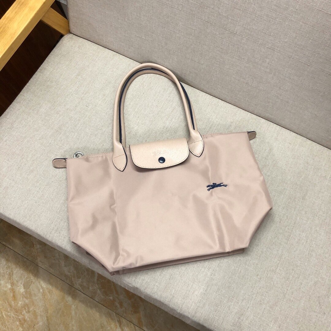 Short Handle Small 70th Anniversary Embroidered Horse Girl Dumpling Bag Mini Handbag Nylon Canvas Bag: Camellia White