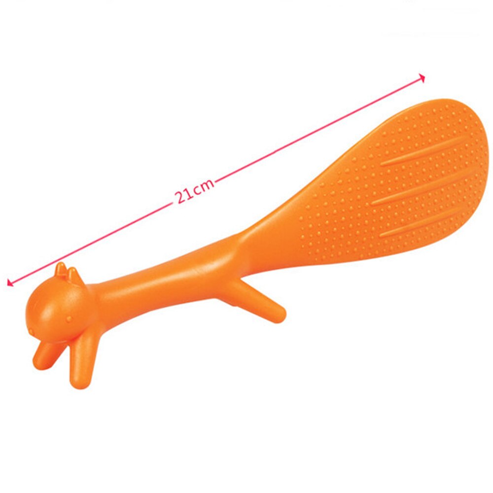 Portable Rice Spoon Standing Cute Squirrel Practical Spoon Sticky Table Food Spoon Rice Spoon Tableware Party Supplies Kitchen