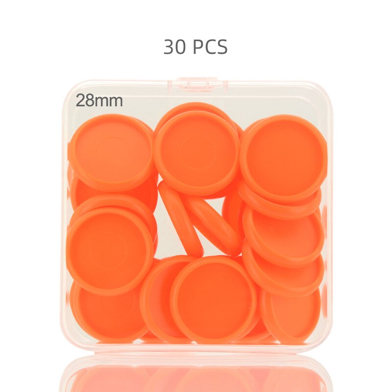 Fromthenon 30/50 st färgglada pärmar ringar svamp hål lös blad planerare ring bindning tillbehör anteckningsbok plast skivspänne: 28mm 30pc orange