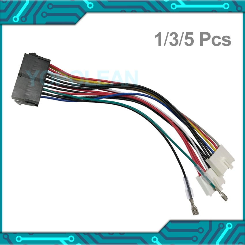 20Pin Atx Naar 2x Poort 6Pin Op Psu Converter Power Cable Koord Voor 286 386 486 586 Oude Computer