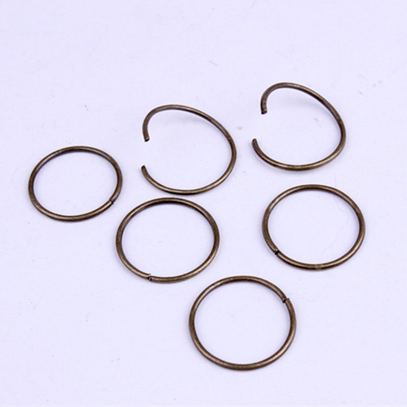 50Pcs Haar Vlecht Dreadlock Kralen Manchetten Ringen Buis Accessoires Opening Hoepel Cirkel 10-12Mm Binnenste Gat Haar gehaakte Vlechten