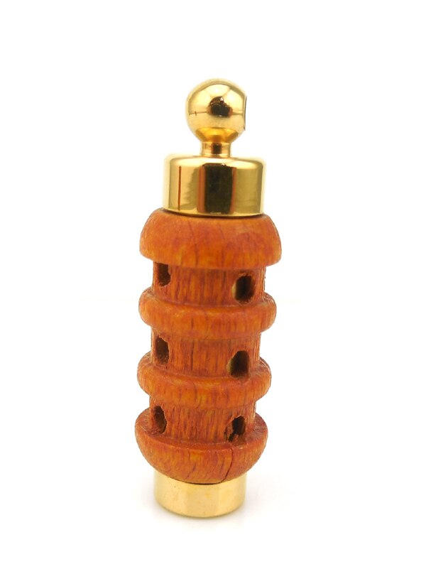 Colgante aromático de 316L de acero inoxidable, colgante de frasco, para aceite esencial de madera, novedad: yellow 2