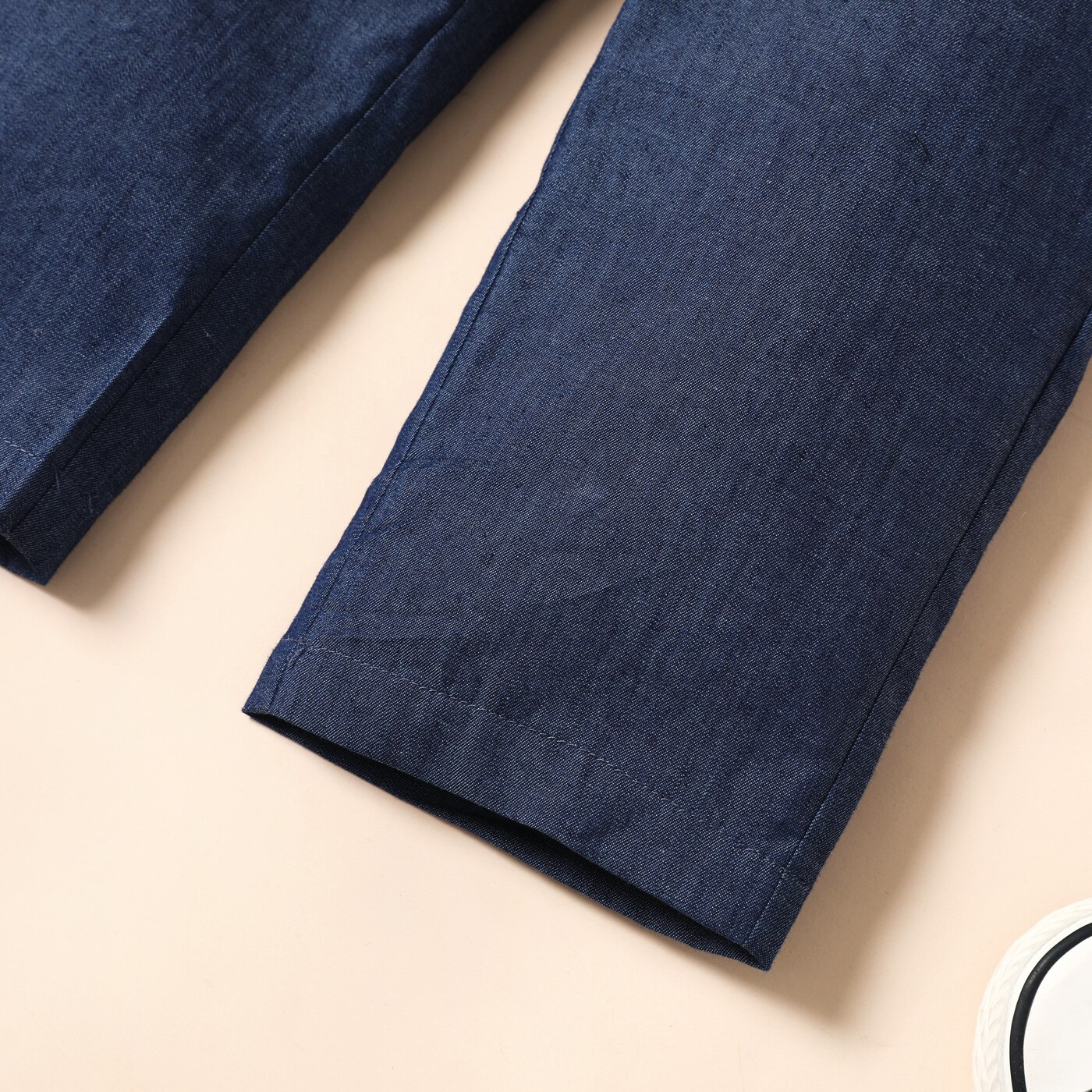 Tuta in Denim ricamato Dinosuar animale PatPat Toddler Boy