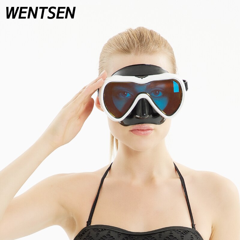 Professionele Onderwater Duikbril Bril Vrouwen Man Apparatuur Bril Scuba Volledige Gezicht Kits Voor Snorkelen En Deepscuba