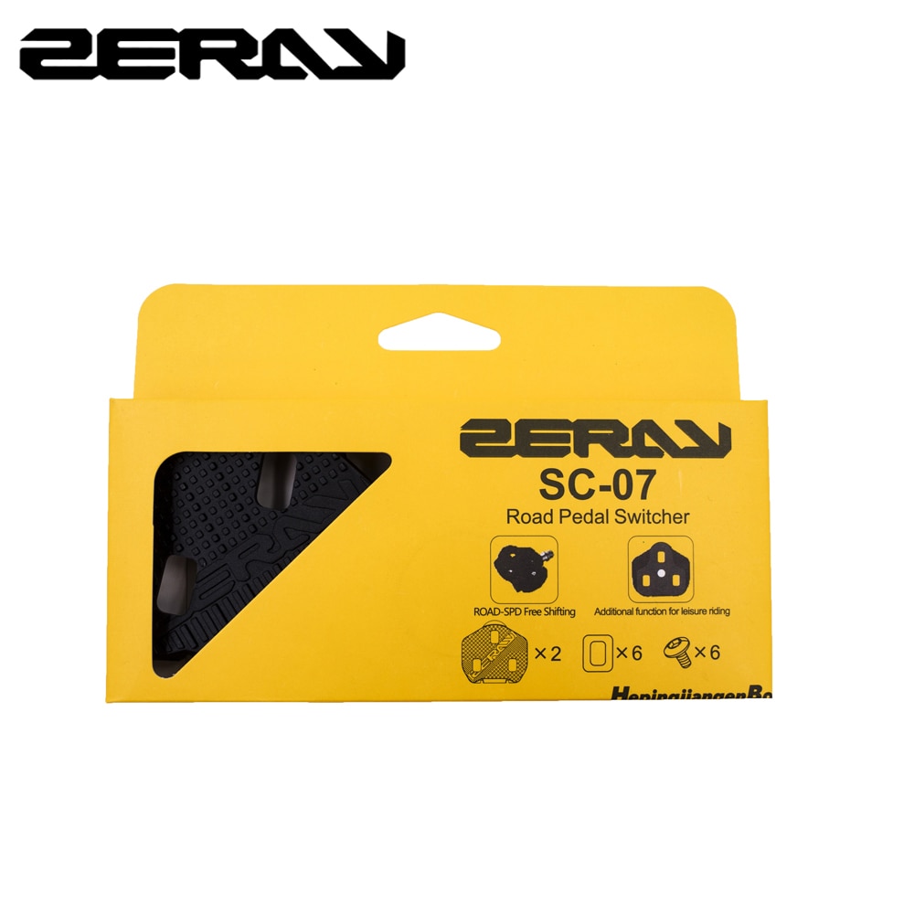 Zeray Racefiets Pedaal Platform Adapter Engineering Plastic Zwart Compatibel Met Look Keo Road Pedaal Cleats