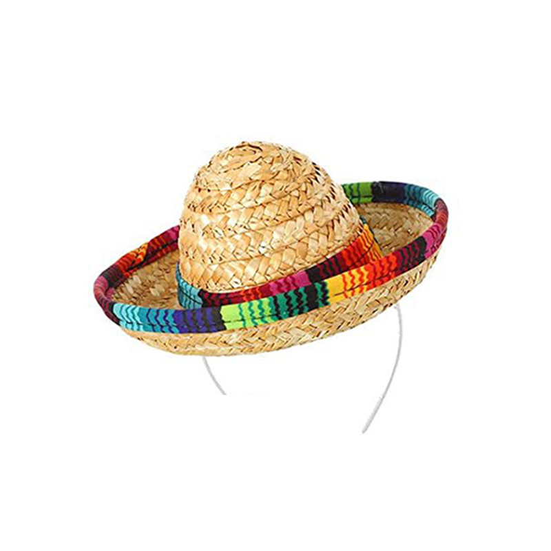 Chapéu de festa mexicano de aba larga colorido verão sombrero festa chapéu de sol engraçado chapéus de palha de halloween para homens acessórios femininos: Branco