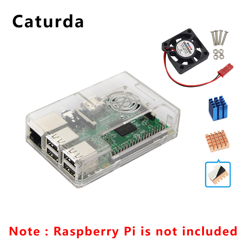 Boîtier pour Raspberry Pi 3 3B +/3B, boîtier ABS,  – Grandado