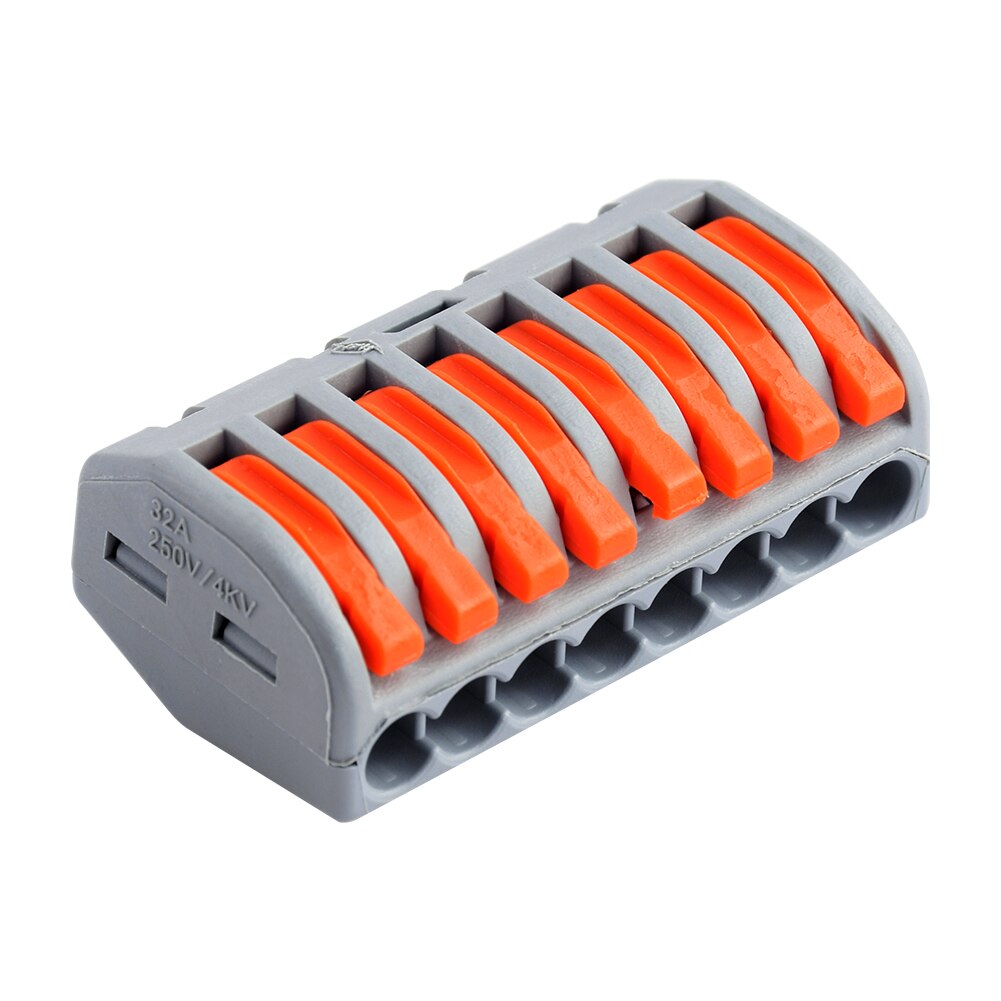 5 stk elektrisk kabel ledningskontakt trykk-i terminalblokk universell rask terminal ledningskabelkontakter til kabeltilkobling: Pkt -218