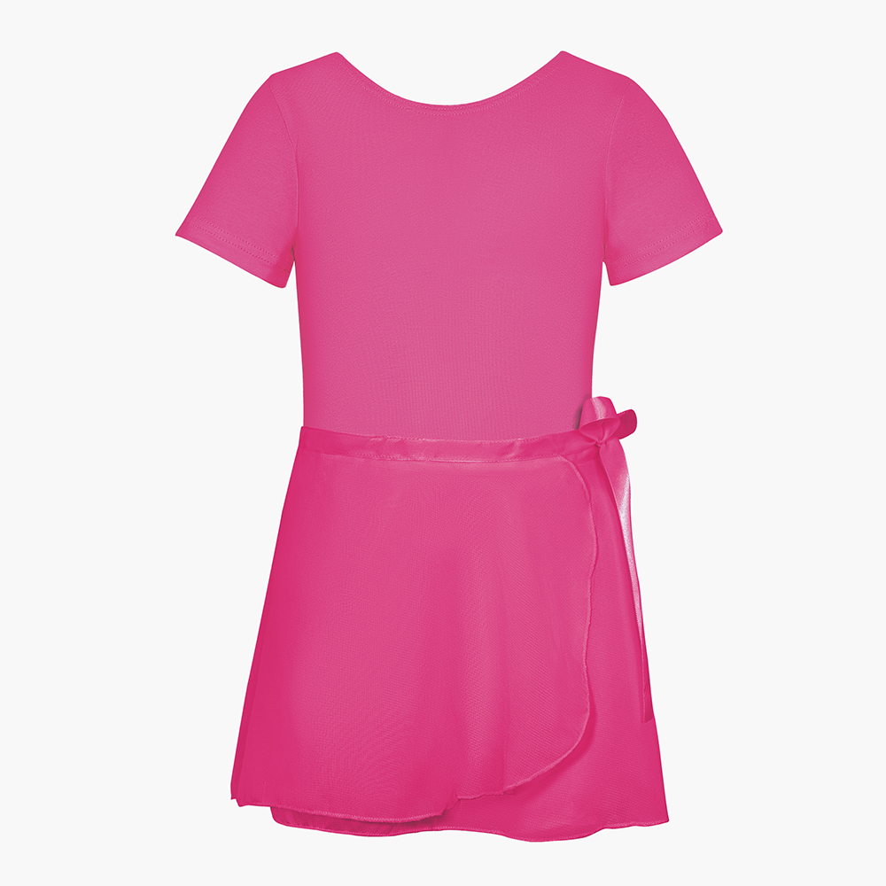 Justaucorps de gymnastique pour filles, jupe de danse, vêtements Tutu de Ballet pour enfants en bas âge, vêtements de danse sur scène à manches courtes: XL / RHODO