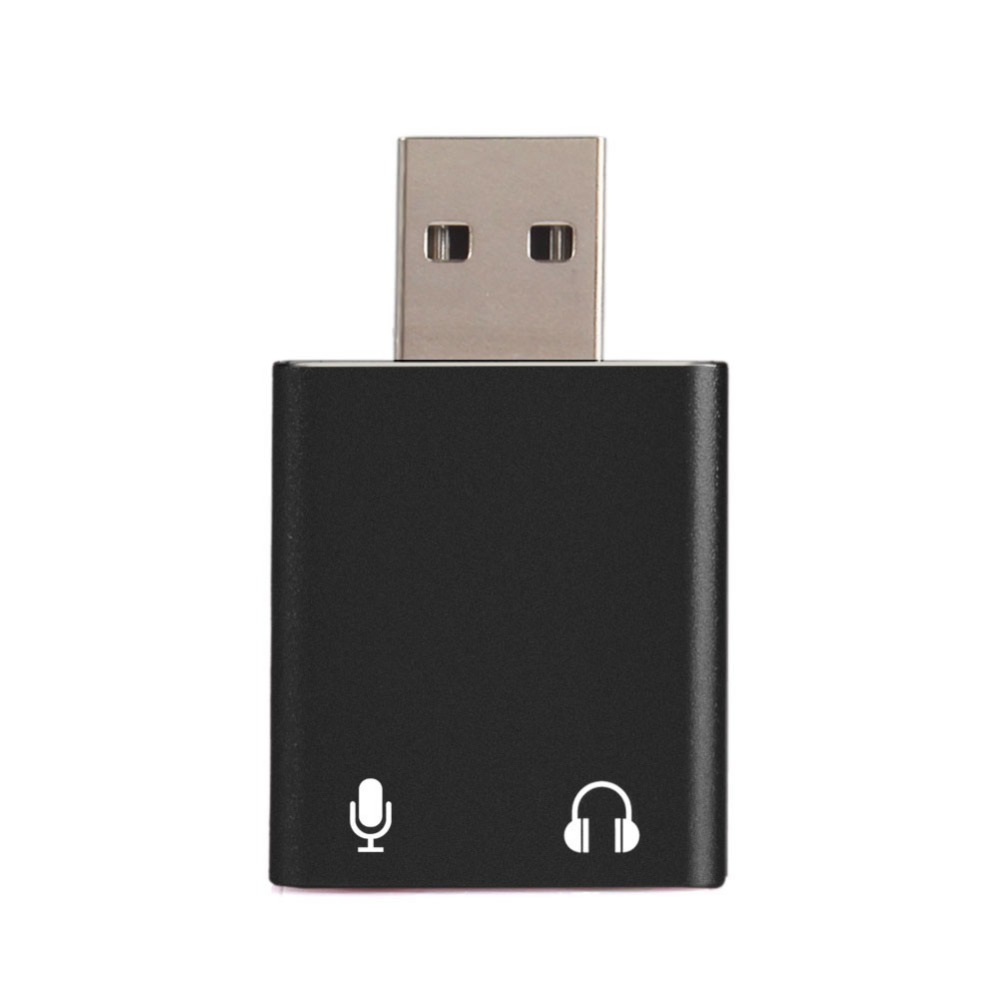 Mini USB Scheda Audio Esterna Adattatore 3D Stereo Martinetti 3.5 millimetri Auricolare Micphone Per PC #265470