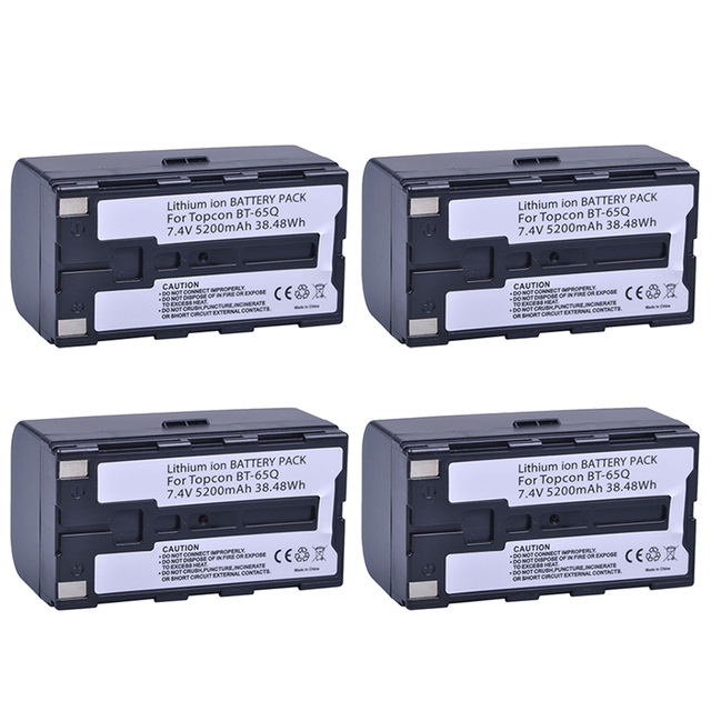 7.4V 5200mAh BT 65Q BT65Q Rechargeable Li-Ion Battery+Charger for Topcon GTS 900 and GPT 9000 Total Station