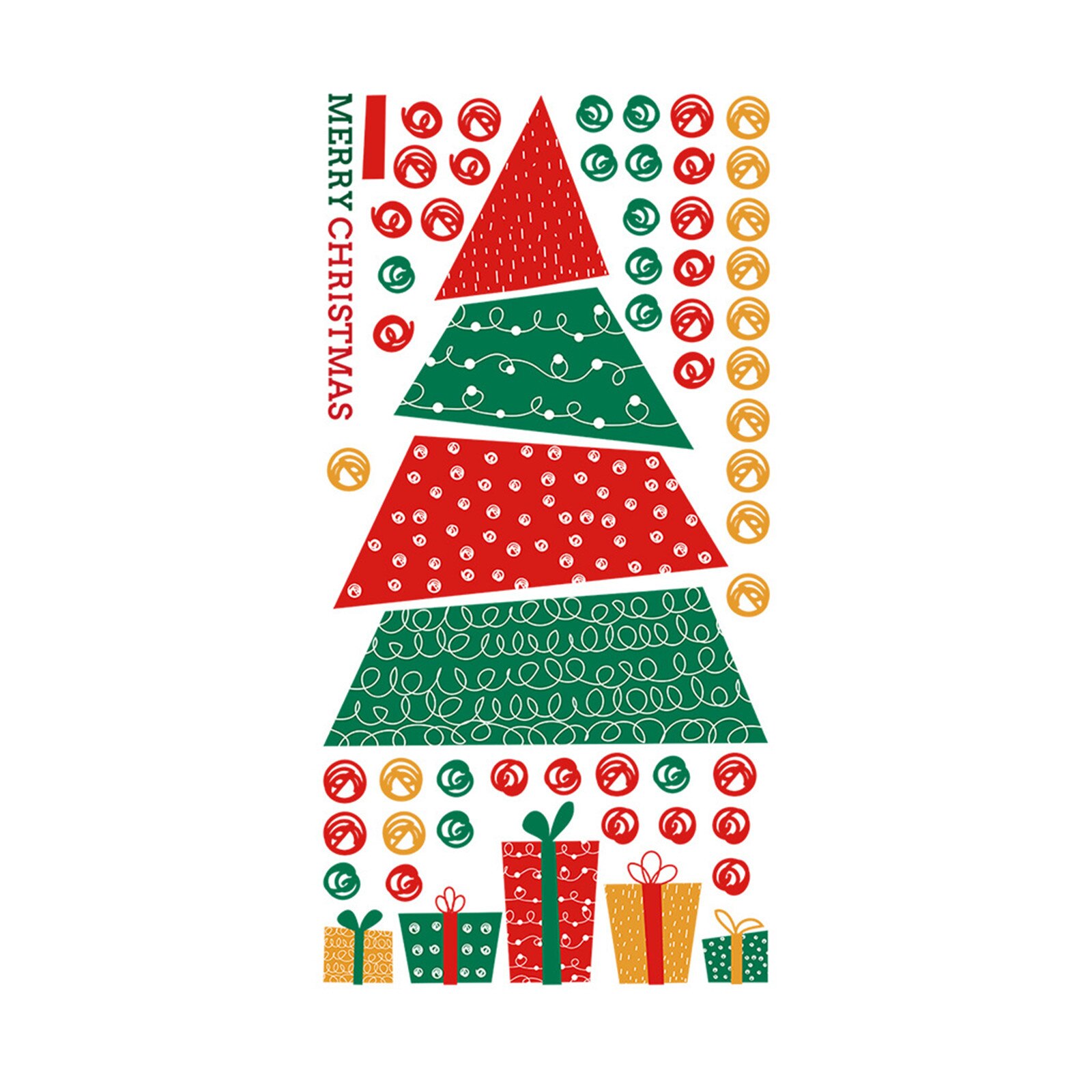 Adesivi Per Albero Di Natale, Adesivi In PVC Riutilizzabili E Rimovibili Per Decorazioni Natalizie Per Finestre Interne 98974325