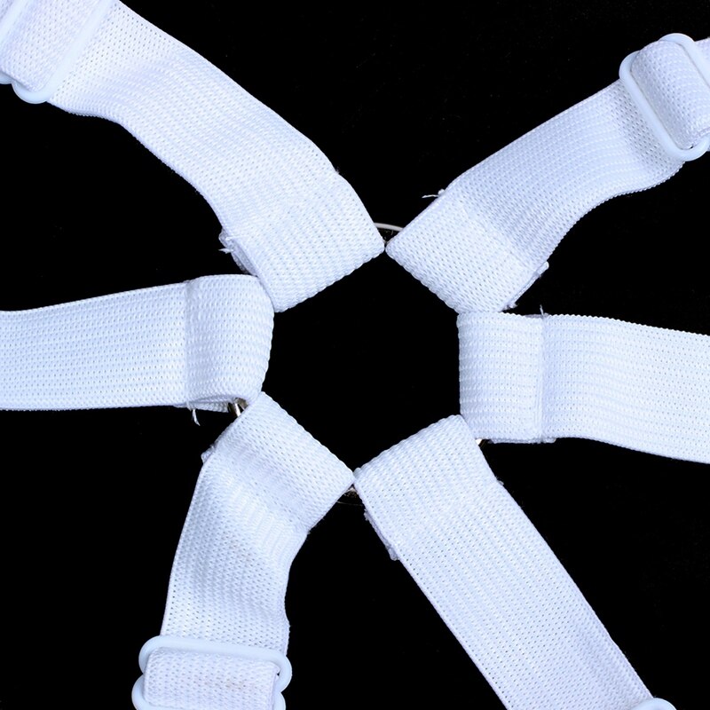 Pinzas para sábanas de cama, sujetadores de 3 vías, 6 lados, tirantes para sábanas, soportes elásticos, Clips para colchón, correas, Fitte ajustable