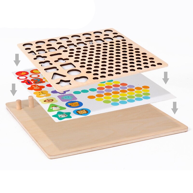 Wooden Magnetic Fishing Game,Color Sorting,Shape Blocks Matching,Math Counting,13In1 Preschool Educational Toy Ages 3+