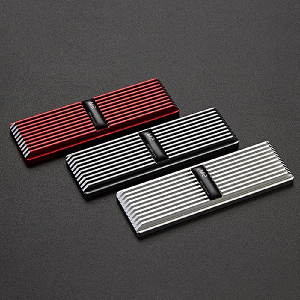 M.2 2280 Solid State Hard Disk Cooling Pad Aluminum Alloy SSD PC Computer Heatsink Heat Dissipation Radiator