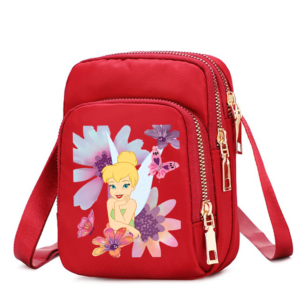 Tinker Bell mobiele telefoon portemonnee crossbody tas voor schoudertassen grote draagtas dames onderarmhandtassen vrouwelijk meisje