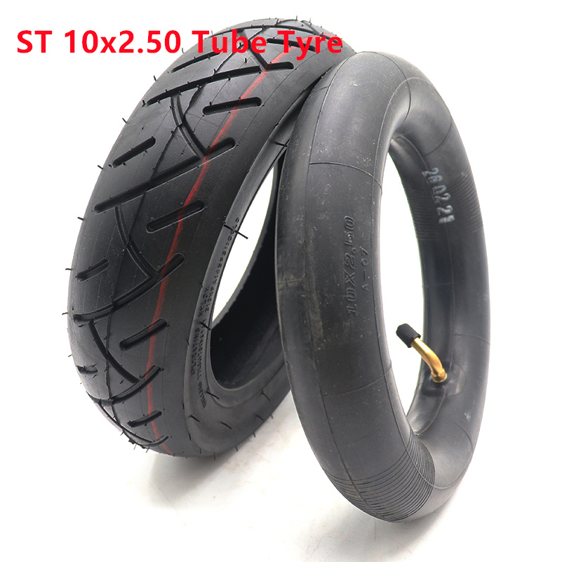 Pneu Scooter 80/65-6 (10x3.0-6) Pour Speedual, Grace 10, Zero 10X - Caoutchouc Noir