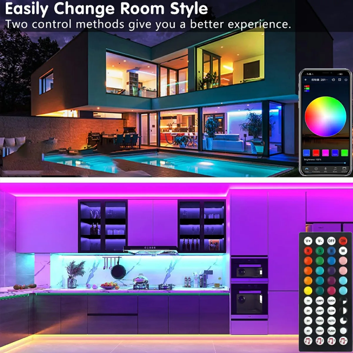 USB Bluetooth WIFI LED Strip RGB Controller IR Remote Dimmer Music Phone APP Control Brightness Adjust for 5050 2835 Tape Light
