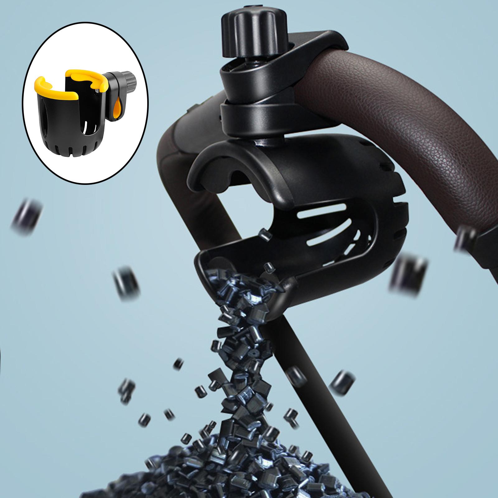 Kinderwagen Bekerhouder Flessenrek Opslag Voor Fiets Vervoer Buggy Loopstoeltje Koffie Drinken Water Kinderwagen: Black Yellow
