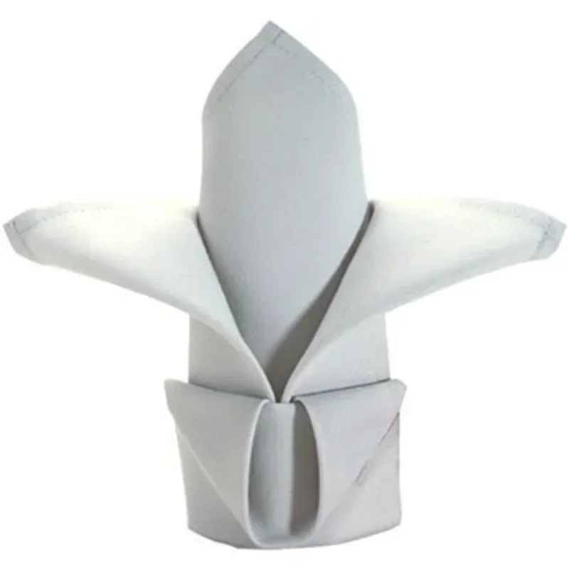 12 st 100%  bomullsrestaurangmiddagsdukar linne vita 50 x 50cm premium hotellservetter