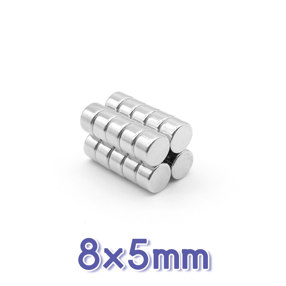 10/20/50/100/150/200 pièces 8x5 Mini aimant rond N35 disque néodyme aimant puissant Permanent 8x5mm 8*5mm