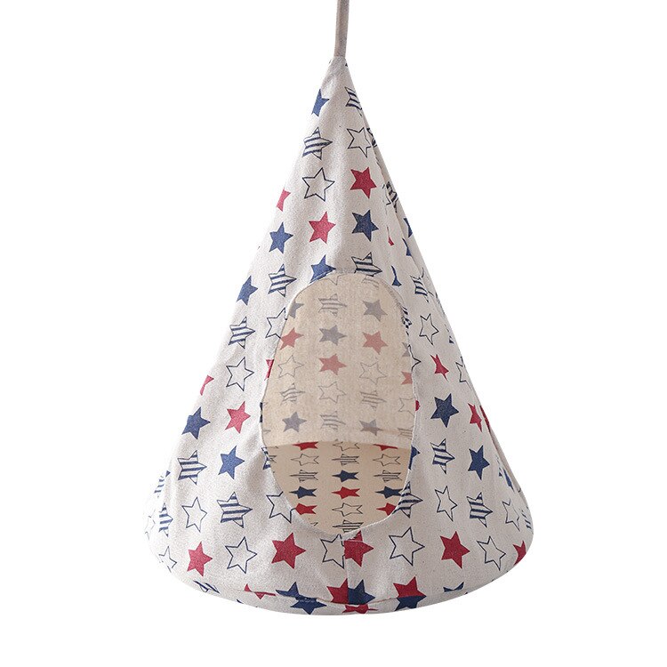 Hamaca desmontable para gatos, casa suave, plegable, duradera, cónica, lavable, juguetes para mascotas, suministros para juego, tienda de lino colgante para dormir: 2 / S