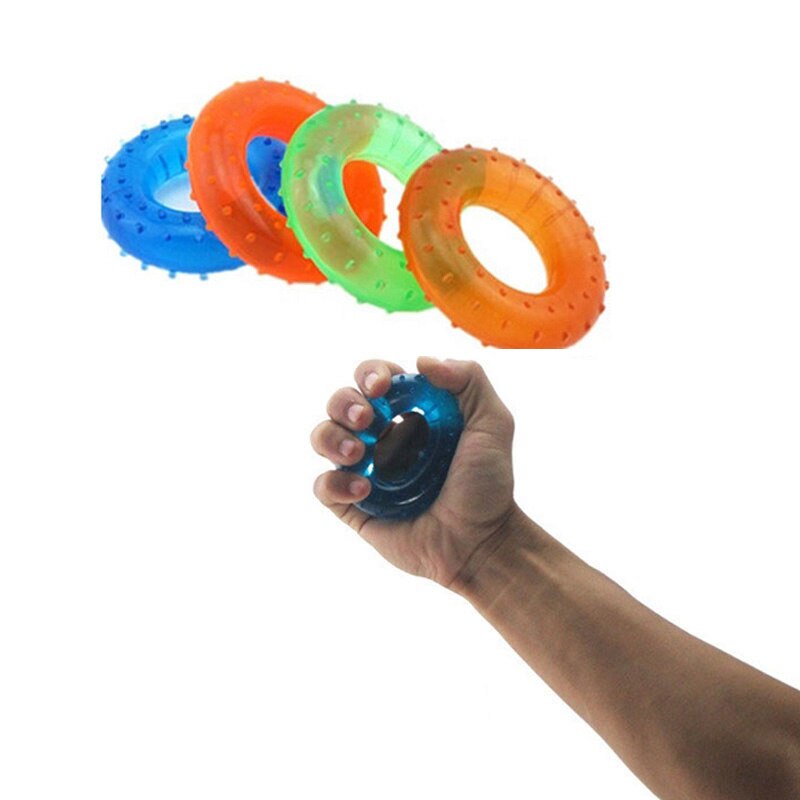 1pcs Hand Grip Strength Muscle Grip Training Fitness Finger Exerciser Ring Power Expander Gripper Sport Equipment 40KG TSLM1
