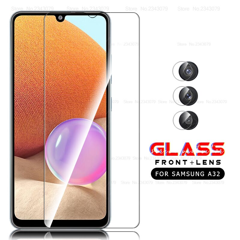 Schutz glas für samsung a 32 kamera objektiv screen protector Für samsung galaxy a32 4g 32a eine 32 a325f gehärtetem glas film: For samsung a46s