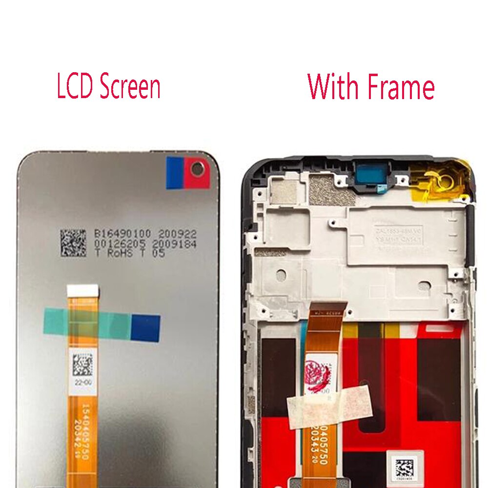 Origianl Screen For OPPO A53S A53 5G CPH2139 CPH2135 LCD Display Touch Screen Digiziter Assembly With Frame