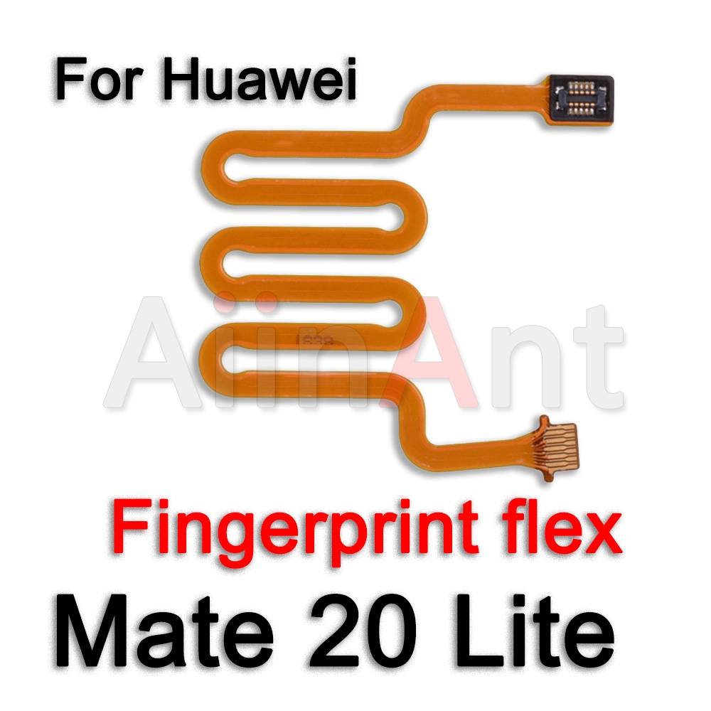 Aiinant Home botón de encendido trasero, escáner de dedo de identificación táctil, Sensor de huellas dactilares, Cable flexible para Huawei Mate 20 Lite Pro, piezas de repuesto: Rosa