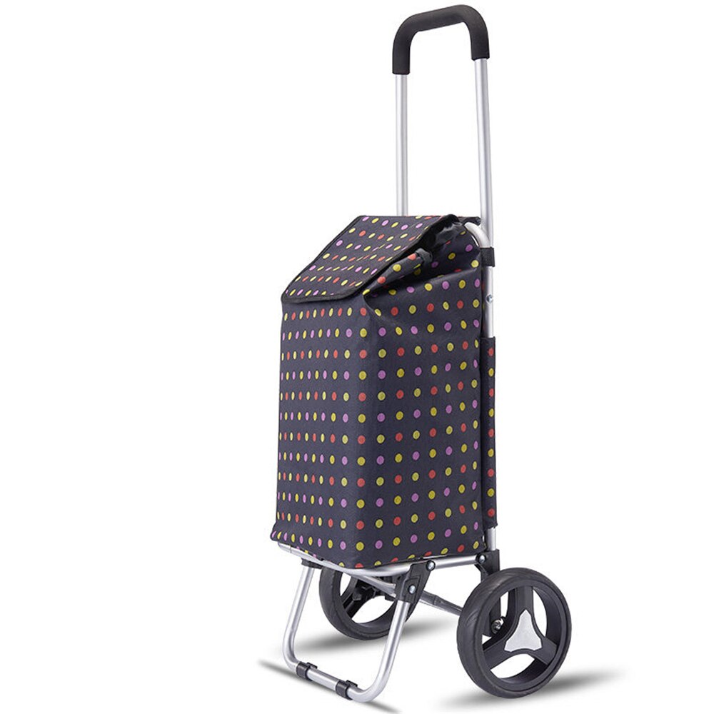 B-LIFE Folding Stair Climber Trolley Dolly Cart Groceries-Portable Shopping Bag for Old People Hand Truck with Wheels Waterproof: p 2