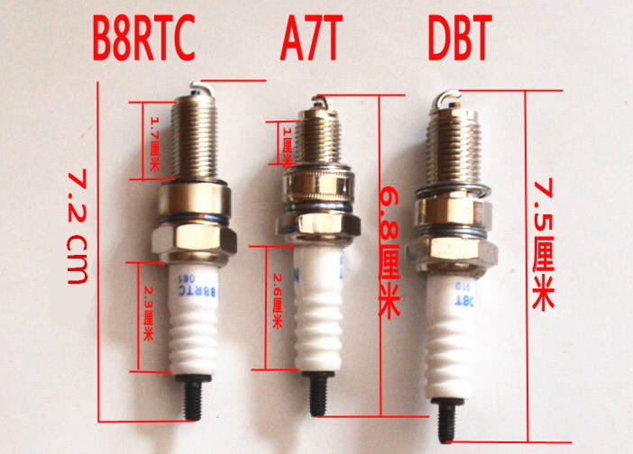 Motorcycle spark plug A7TC D8TC B8TC B8RTC E6TC E5TC E7TC E8TC E9C motorcycle spark stone