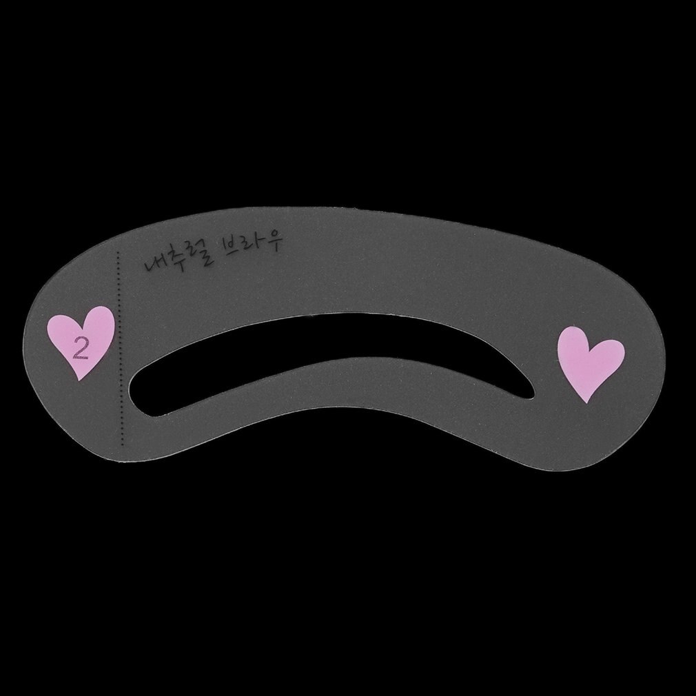 3 Styles Brow Shaping Guide Template Eyebrow Drawing Card Make-Up Stencil Top