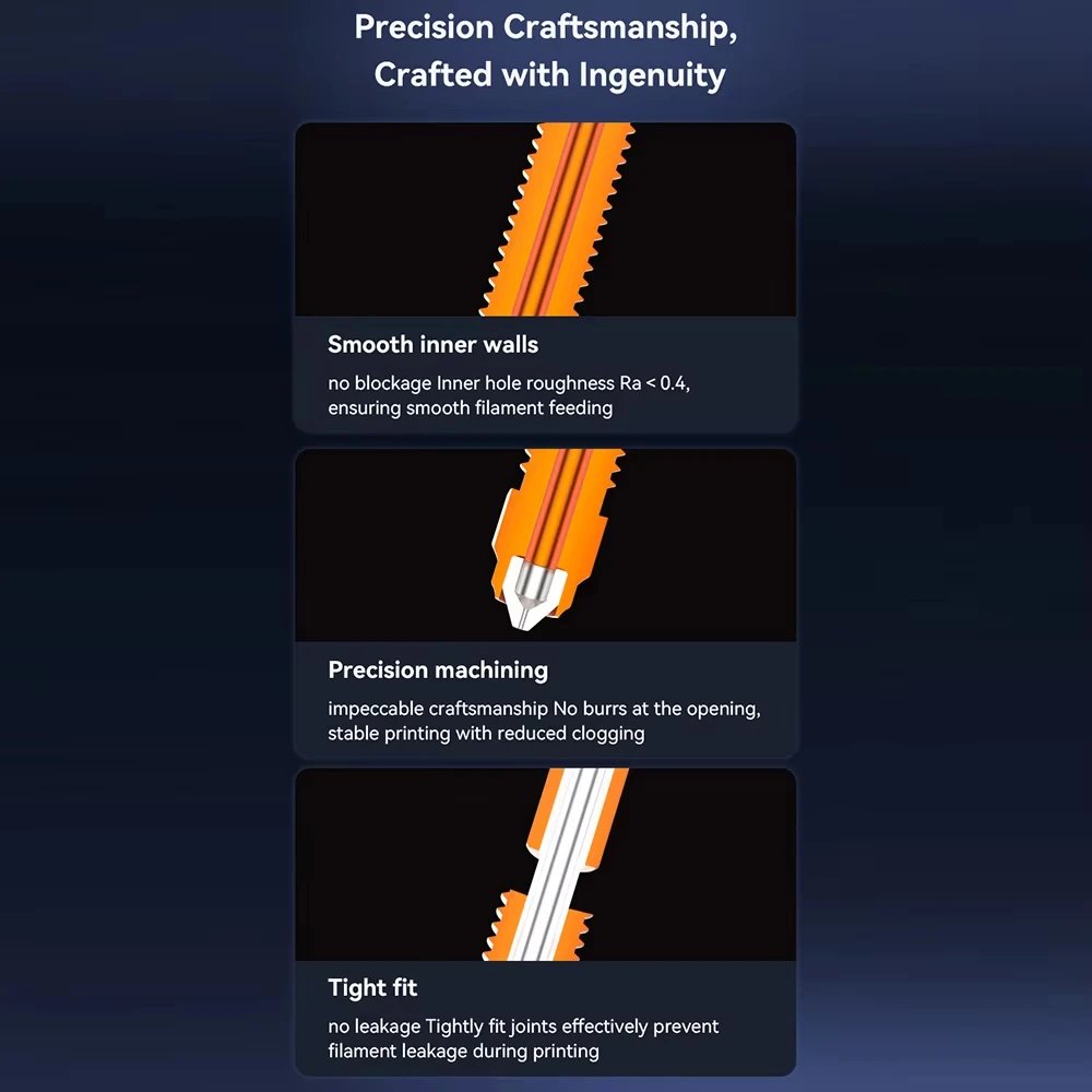 Creality "Unicorn" K2 Plus Hi Combo Quick-Swap Nozzle Kit 0.4mm/0.6mm/0.8mm All-metal integrated Nozzle for K2 Plus Hi Combo