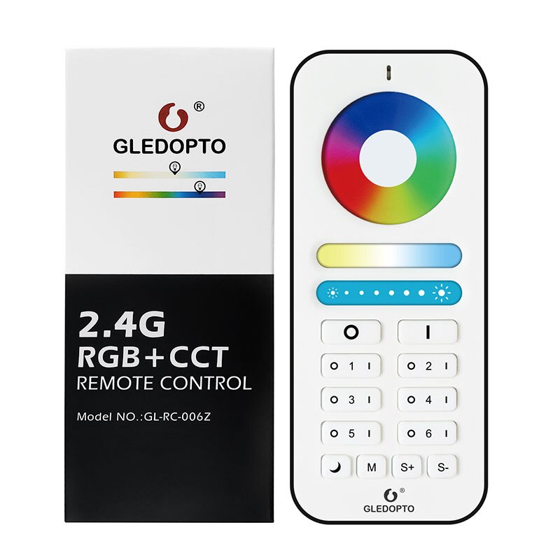 Zigbee 3.0 LED RGB CCT Light Strip Controller RGB Warm Cold White Pro Compatible with Hue Tuya App Voice 2.4G RF Remote Contro: GL-RC-006Z