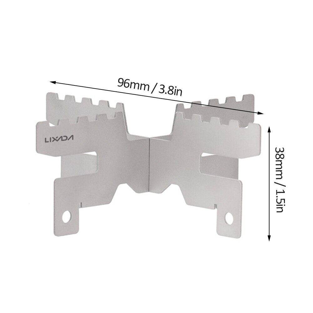 Mini Alcohol Stove Lightweight Titanium Liquid Spirit Alcohol Stove Furnace Camping Stove for Outdoor Camping Backpacking Hiking: Cross Stand only