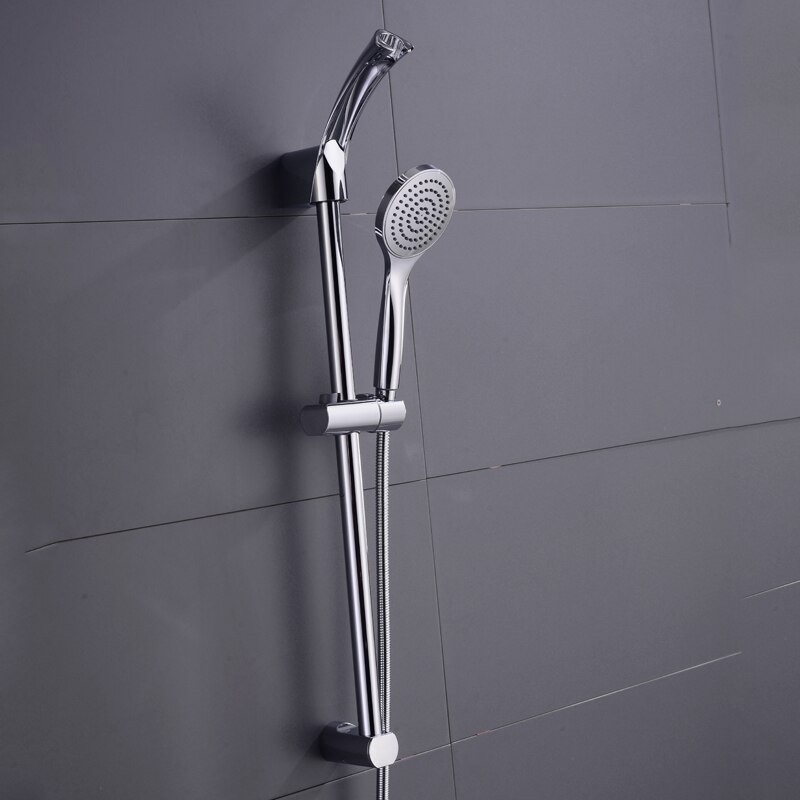 Wandmontierte Duschgleitstange für Badezimmer, verstellbare Gleitstange für Höhle gesamten Familiengebrauch, Regen-Spa-Dusche, Schiebestangen-einstellen, Chrom
