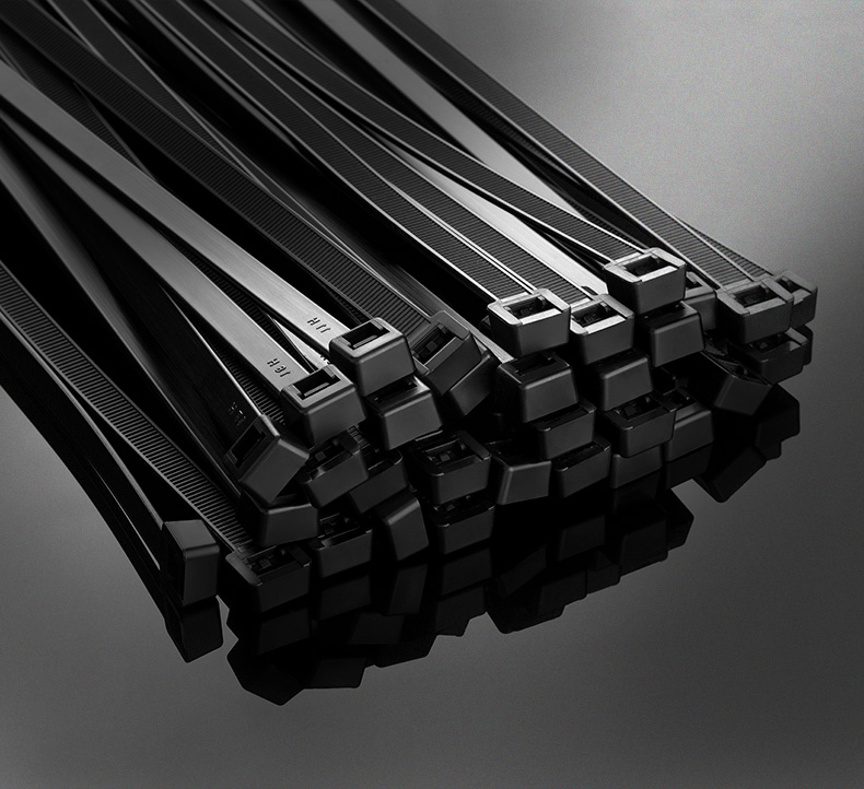 3M 4M 50/szt. Plastikowe opaski kablowe z nylonu samoblokujące czarne biały kabel opaski zaciskowe opaski zaciskowe: 5x300mm / Black