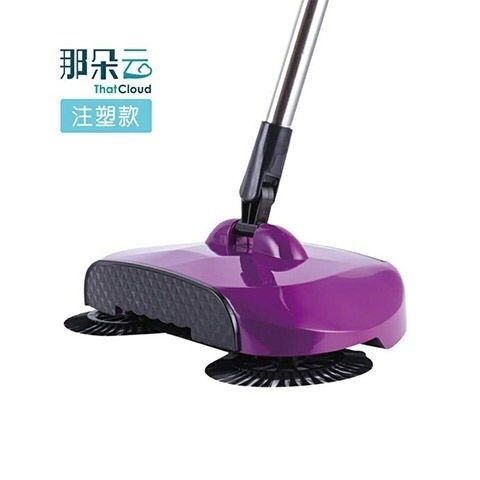 Zimmer Teppich Hand drücken Kehrmaschine Reinigung Besen Edelstahl Hand drücken Kehrmaschine Pinsel Boden Stofzuiger Haushalt Artikel DF50HPS: Violett