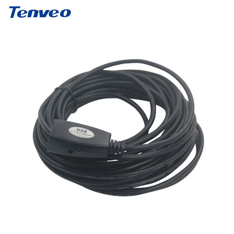 Tenveo – câble d'extension USB 2.0 de 5m, amplificateur de Signal, ligne de données à grande vitesse