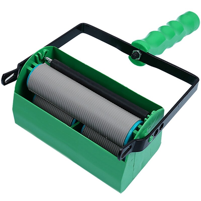 Double Color Wall Decoration Paint Painting Machine For 7 Inch Roller Brush Green Tool