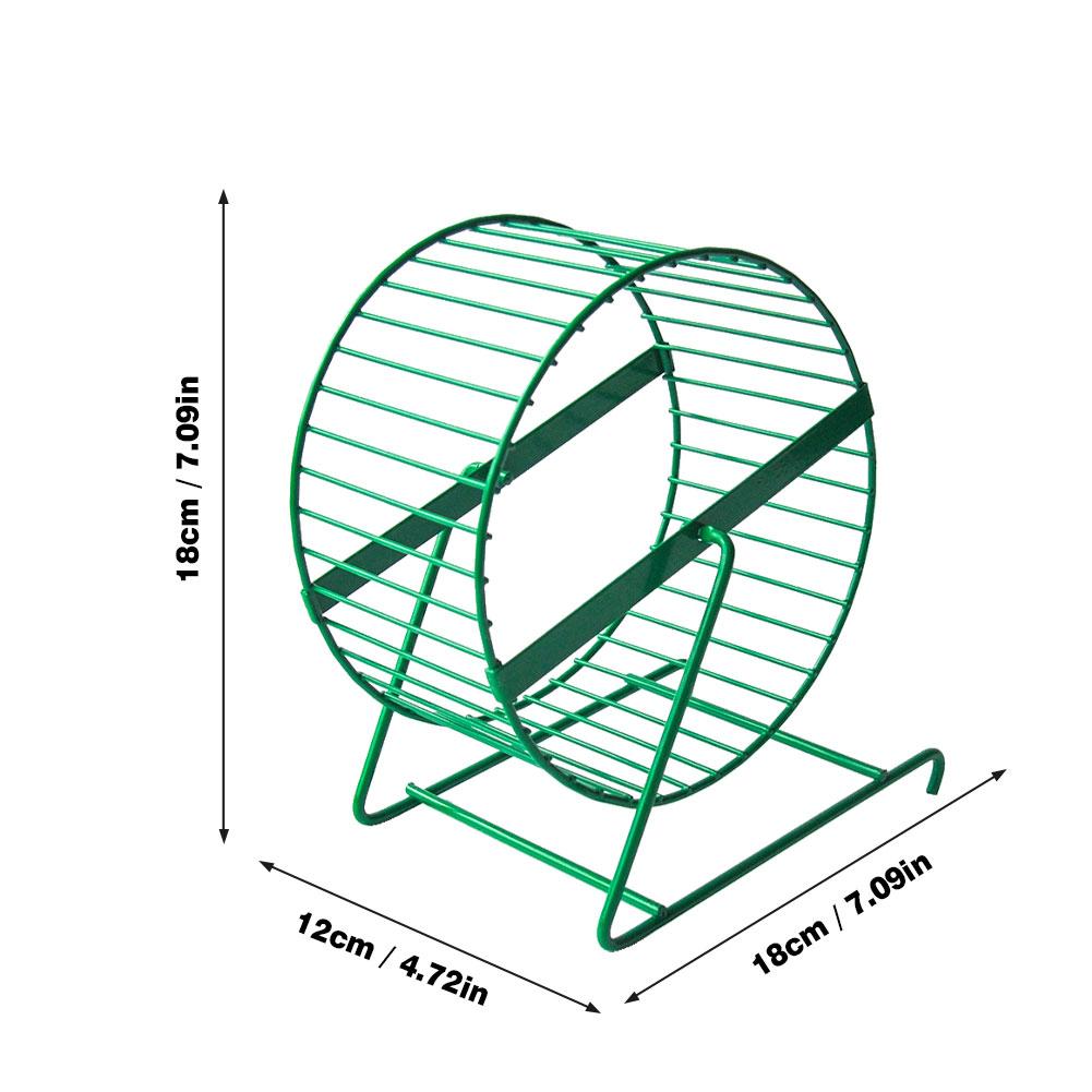 Activity Wheel Metal Safe Durable Run-around Wheel Fitness Treadmill Toy for Small Pet Hamster Hedgehog