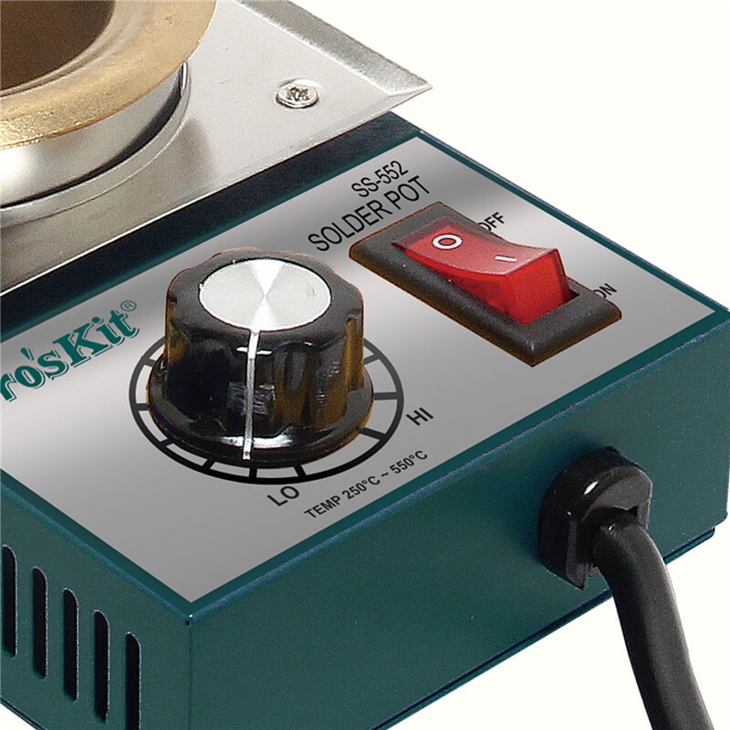 ProsKit Soldering Iron Lead Free Solder Pot Soldering Desoldering Bath Tin melting furnace Wire Tinning Tool