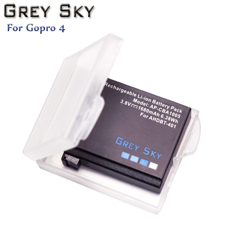 1680mAh hero 4 Batterie akku für Gopro Hero 4 Batterien Go Pro Hero 4 bateria AHDBT 401 Action kamera zubehör