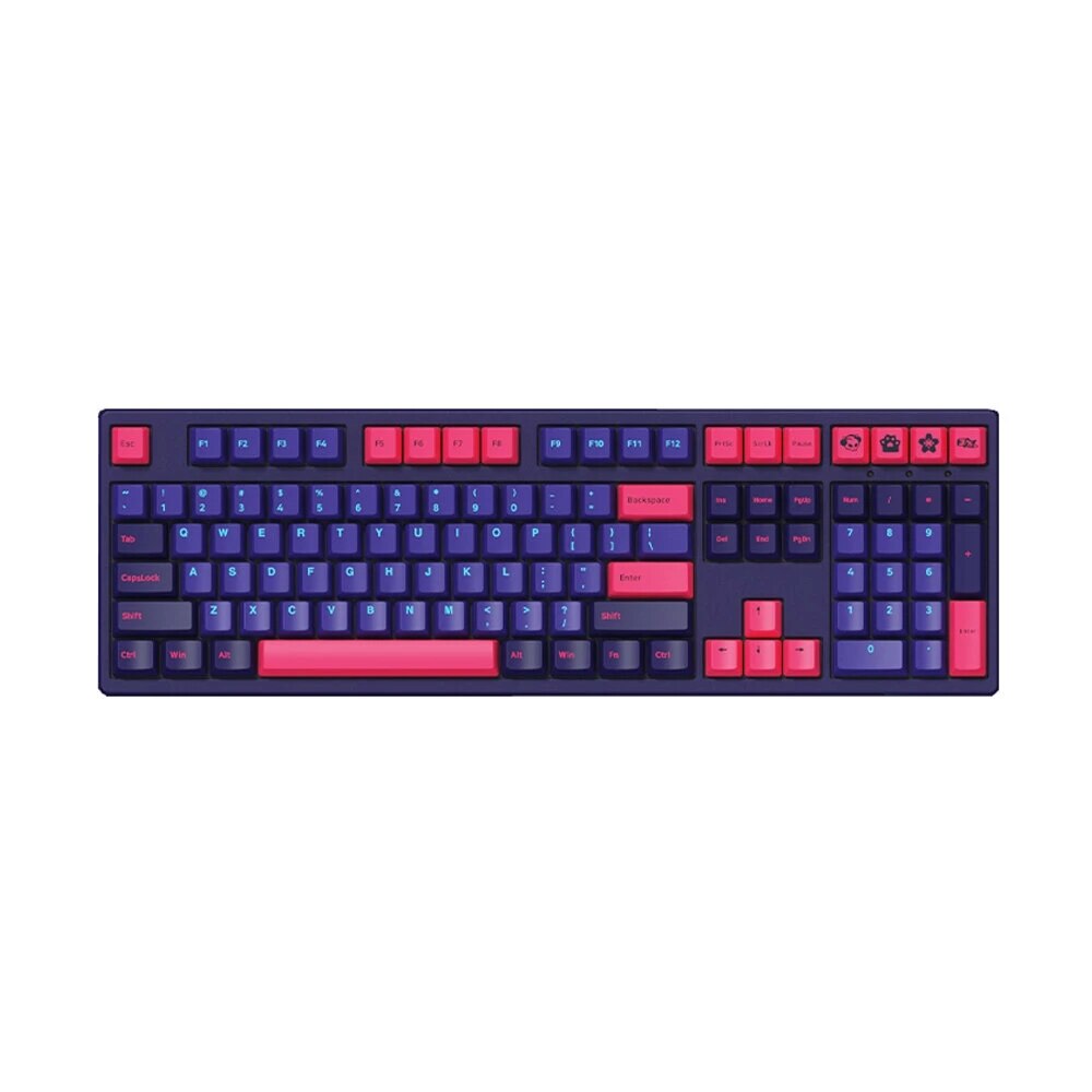 Akko 157 Toetsen Neon Keycap Set Cherry Profiel Pbt Twee Kleur Molding Keycaps Voor Mechanische Toetsenbord Veranderd Win Sleutel Tot app Sleutel