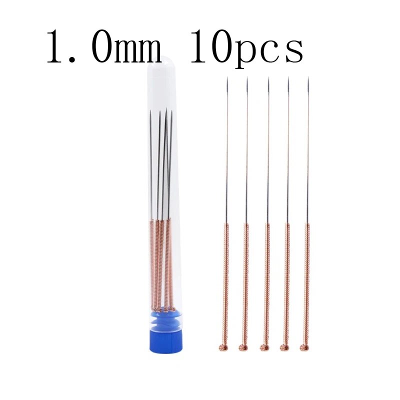 Kit de limpeza de bico de impressora 3d, 0.2/0.3/0.4/0.5/0.6/0.8/1.0mm, agulhas de limpeza de bico de aço inoxidável, limpador de bico de impressora 3d: ROXO