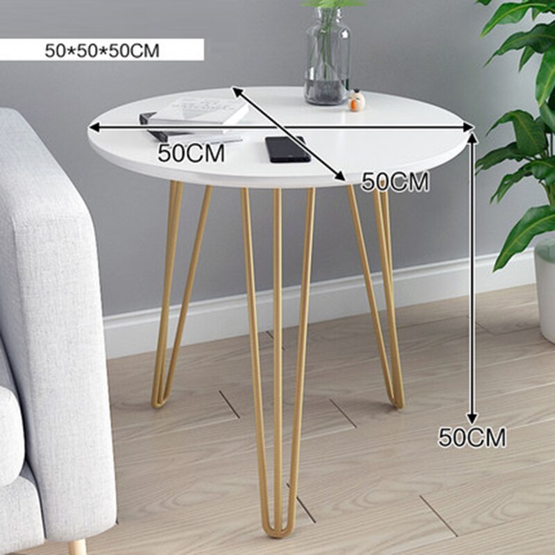 coffee table Living room furniture Side table modern Home iron coffee tables simple light luxury Nordic sofa round corner table