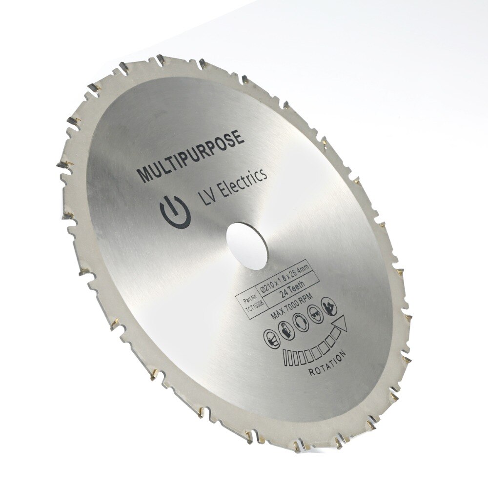210mm Circular Saw Blade Disc For Rage Rage 25.4mm Bore Evolution Multipurpose saw blad