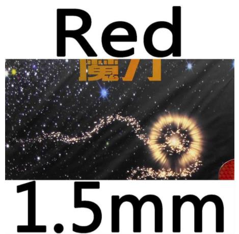 KTL Magic Power Half Long Pips-Out Table Tennis (PingPong) Rubber with Sponge: Red 1.5mm
